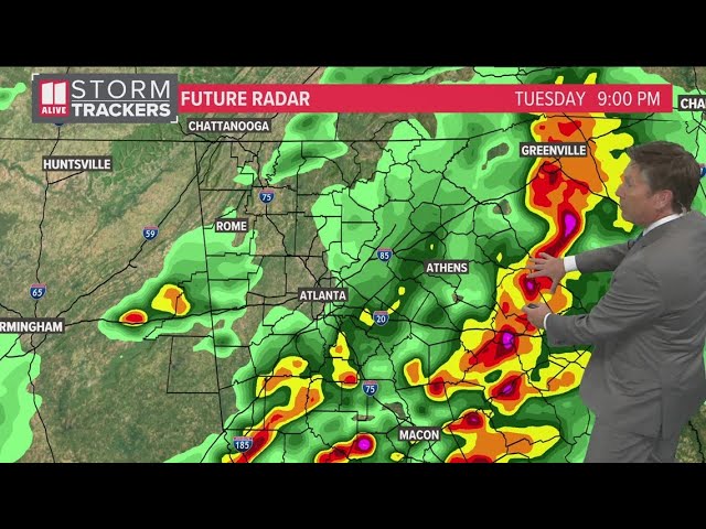Tracking storms across metro Atlanta | Tues 9p update