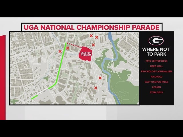 UGA National Championship parade rout | Full information