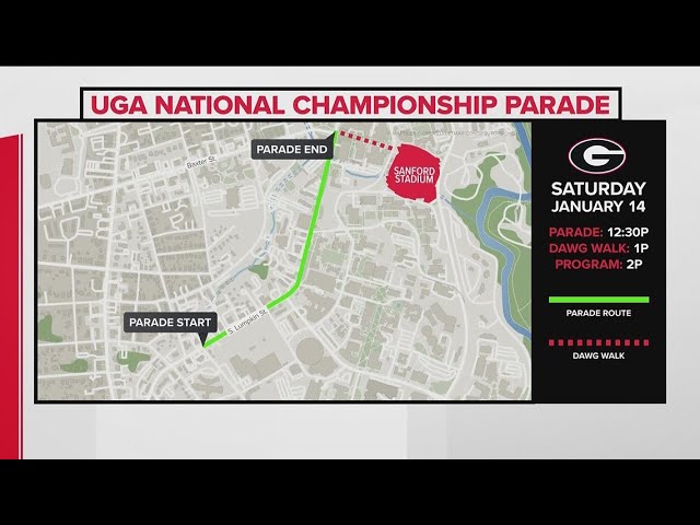 What to know about UGA's National Championship parade