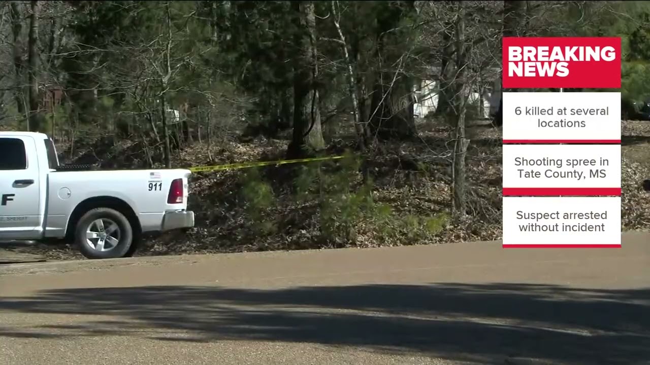 6 shot dead in small Mississippi town, suspect in custody