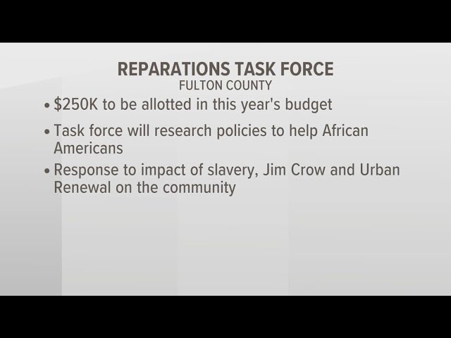 Fulton County task force to explore reparations for Black people