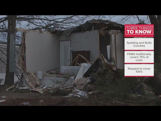 Gov. Kemp asking for federal help with Spalding, Butts county tornadoes