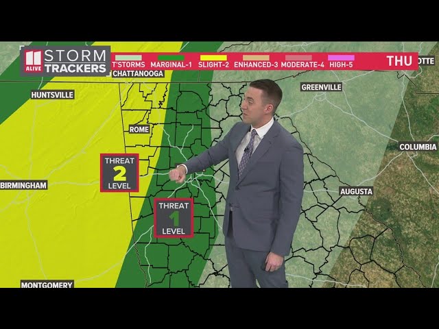 Parts of north Ga see showers, thunderstorms possible | Weather forecast