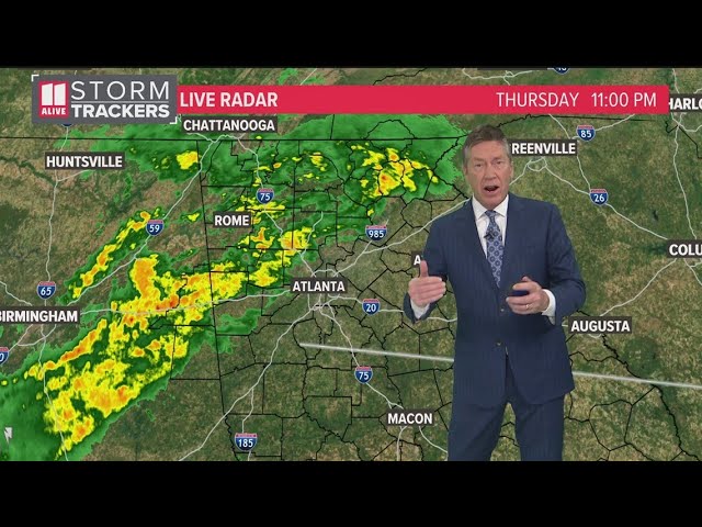Storms continue to weaken as they move into metro Atlanta
