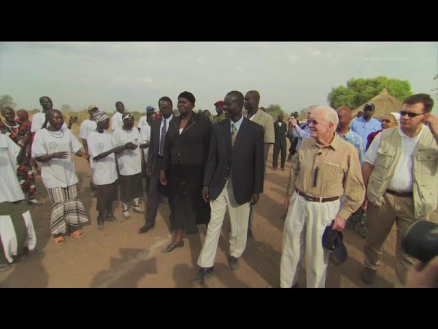 Jimmy Carter's successful mission to globally eradicate Guinea worm disease in Africa